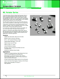 datasheet for V14MLA0603T by 