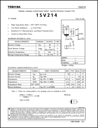 datasheet for 1SV214 by Toshiba