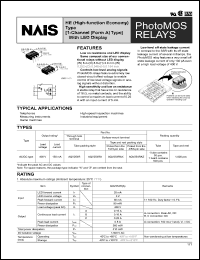 datasheet for AQV254RAX by 