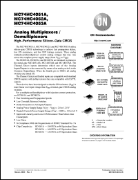 datasheet for MC74HC4051AD by ON Semiconductor