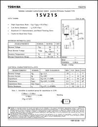 datasheet for 1SV215 by Toshiba