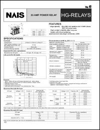 datasheet for HG3-DC110V by 