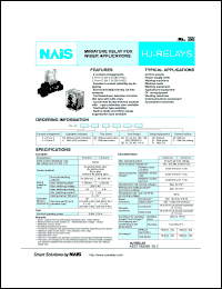 datasheet for HJ2-DC12V-6 by 