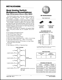 datasheet for MC74LVX4066D by ON Semiconductor