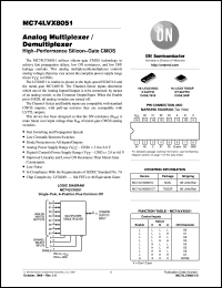 datasheet for MC74LVX8051D by ON Semiconductor