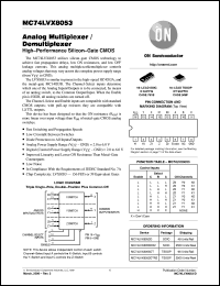 datasheet for MC74LVX8053D by ON Semiconductor