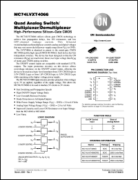 datasheet for MC74LVXT4066D by ON Semiconductor