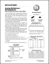 datasheet for MC74LVXT8051D by ON Semiconductor