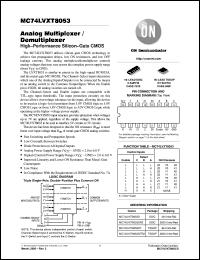 datasheet for MC74LVXT8053D by ON Semiconductor