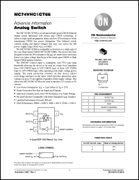 datasheet for MC74VHC1GT66DFT1 by ON Semiconductor