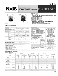 datasheet for HC3HL-DC12V by 