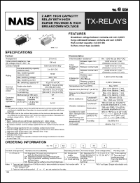 datasheet for TX2-L-H-9V by 