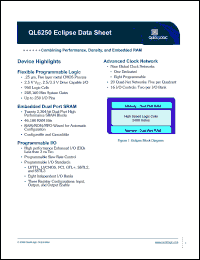 datasheet for QL6250-7PT208I by 