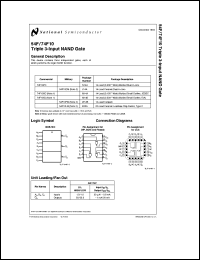 datasheet for 54F10DC by 