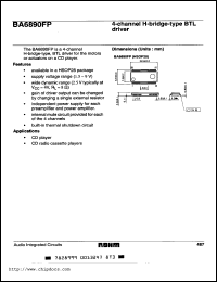 datasheet for BA6890FP by ROHM