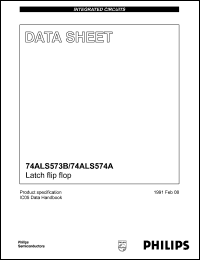 datasheet for 74ALS573BN by Philips Semiconductors