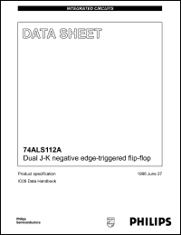 datasheet for 74ALS112AD by Philips Semiconductors