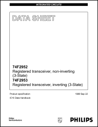 datasheet for N74F2952N by Philips Semiconductors