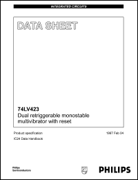 datasheet for 74LV423DB by Philips Semiconductors