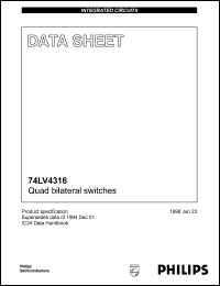 datasheet for 74LV4316D by Philips Semiconductors