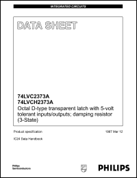 datasheet for 74LVC2373AD by Philips Semiconductors