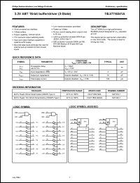datasheet for 74LVT16541ADGG by Philips Semiconductors