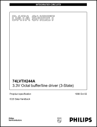 datasheet for 74LVTH244ADB by Philips Semiconductors