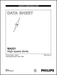 datasheet for BA221 by Philips Semiconductors