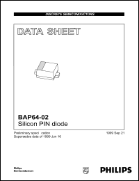 datasheet for BAP64-02 by Philips Semiconductors