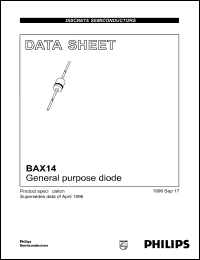datasheet for BAX14 by Philips Semiconductors