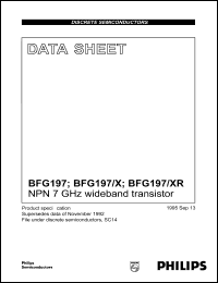 datasheet for BFG197/XR by Philips Semiconductors