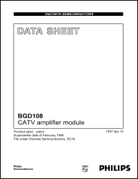 datasheet for BGD108 by Philips Semiconductors