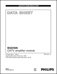 datasheet for BGD506 by Philips Semiconductors
