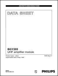 datasheet for BGY205 by Philips Semiconductors