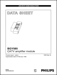 datasheet for BGY585 by Philips Semiconductors