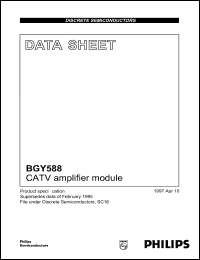 datasheet for BGY588 by Philips Semiconductors