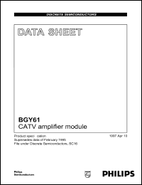 datasheet for BGY61 by Philips Semiconductors