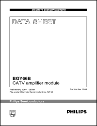 datasheet for BGY66B by Philips Semiconductors