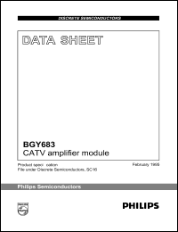 datasheet for BGY683 by Philips Semiconductors