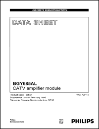 datasheet for BGY685AL by Philips Semiconductors