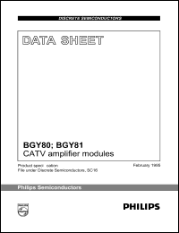 datasheet for BGY81 by Philips Semiconductors