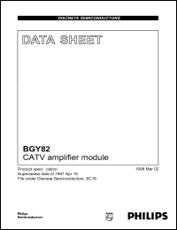 datasheet for BGY82 by Philips Semiconductors