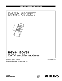 datasheet for BGY84 by Philips Semiconductors