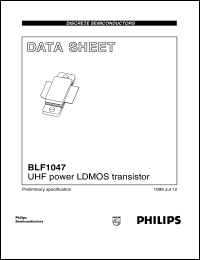 datasheet for BLF1047 by Philips Semiconductors