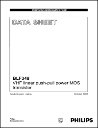 datasheet for BLF348 by Philips Semiconductors