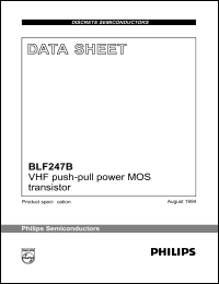 datasheet for BLF247B by Philips Semiconductors