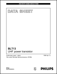 datasheet for BLT13 by Philips Semiconductors