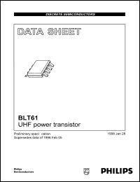 datasheet for BLT61 by Philips Semiconductors