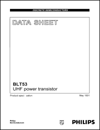 datasheet for BLT92/SL by Philips Semiconductors