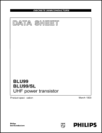 datasheet for BLU99/SL by Philips Semiconductors
